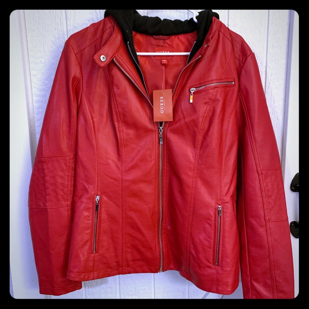 Guess Faux Leather Jacket